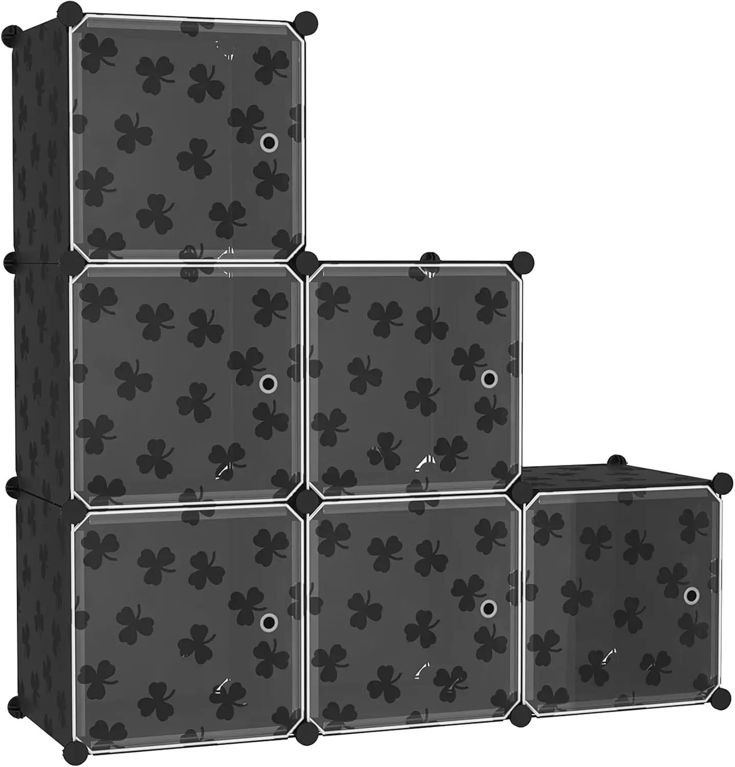 Cube Storage Organizer with Doors, 6-Cube Shelves, DIY Plastic Modular Bookshelf, Closet Clothes
Cube Storage Organizer with Doors, 6-Cube Shelves, DIY Plastic Modular Bookshelf, Closet Clothes