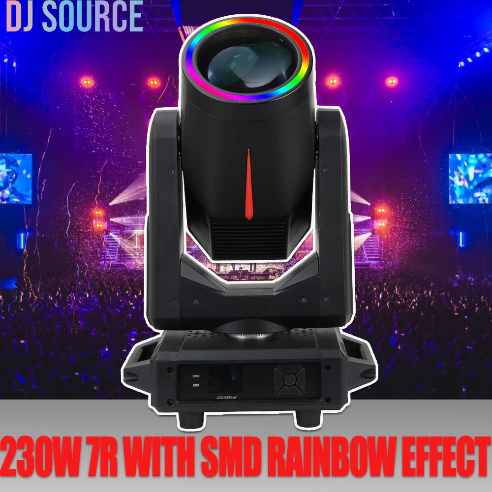 7R 230W Beam Spot Moving Head Light Gobo Focus Satge Light Rainbow Prism Effect DMX512 DJ Disco Club Stage Lighting Evect Show
7R 230W Beam Spot Moving Head Light Gobo Focus Satge Light Rainbow Prism Effect DMX512 DJ Disco Club Stage Lighting Evect Show