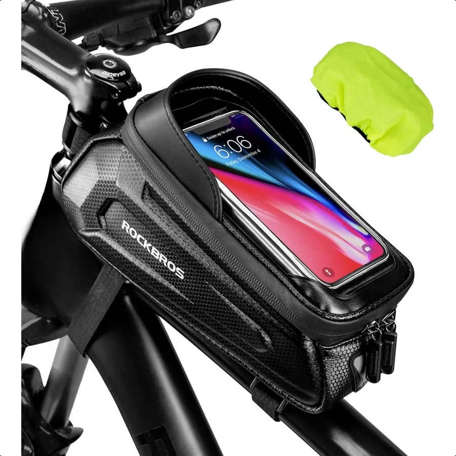 ROCKBROS Bike Bag Phone Mount Bag Bicycle Accories Pouch EVA Waterproof Bike Phone Holder Top Tube Front Frame Bag Handlebar Ba
ROCKBROS Bike Bag Phone Mount Bag Bicycle Accories Pouch EVA Waterproof Bike Phone Holder Top Tube Front Frame Bag Handlebar Ba