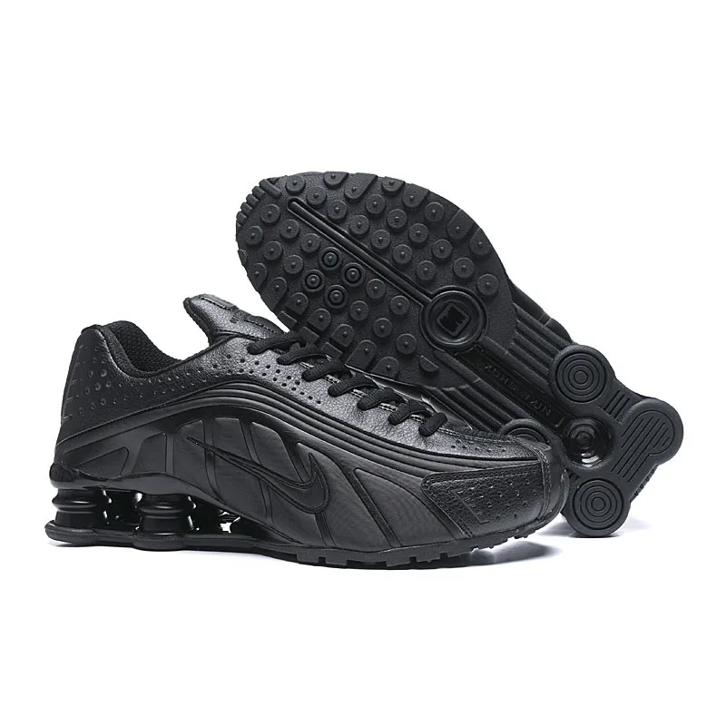 Nike Shox R4 Triple Black Классические легкие мужские кроссовки с воздушными колонками Амортизирующие черные спортивные кроссовки Мужские
Nike Shox R4 Triple Black Классические легкие мужские кроссовки с воздушными колонками Амортизирующие черные спортивные кроссовки Мужские
