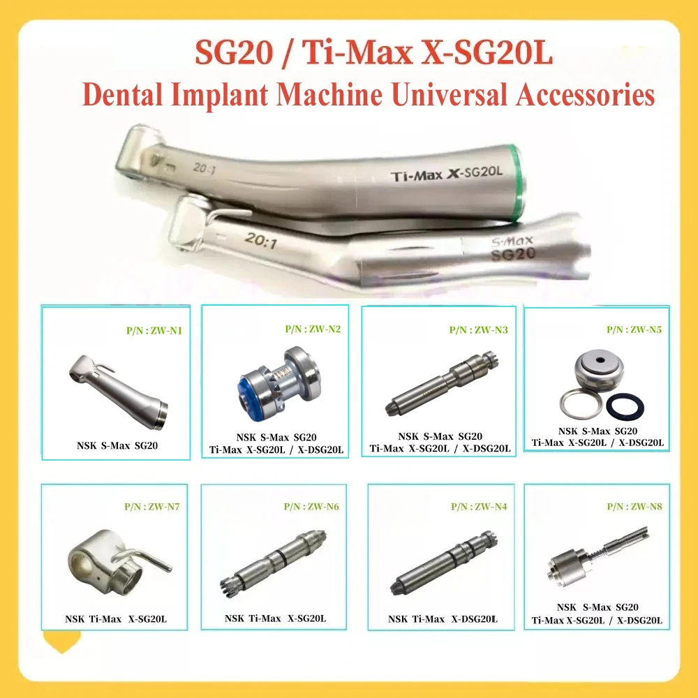 Medical Grade Dental Handpiece Repair Parts N*K SG20 X-SG20L Implant Contra Angle Ceramic Bearing Shaft Sealing Replacement Kit
Medical Grade Dental Handpiece Repair Parts N*K SG20 X-SG20L Implant Contra Angle Ceramic Bearing Shaft Sealing Replacement Kit
