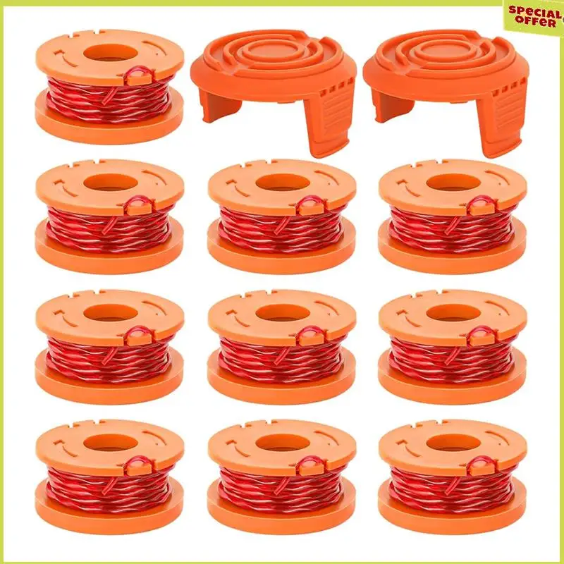 A34R Trimmer Spool Line For Worx,12 Pack WA0010 Edger Spools Replacement For Worx, Trimmer Line Refills 0.065 Inch For Worx Dura
A34R Trimmer Spool Line For Worx,12 Pack WA0010 Edger Spools Replacement For Worx, Trimmer Line Refills 0.065 Inch For Worx Dura