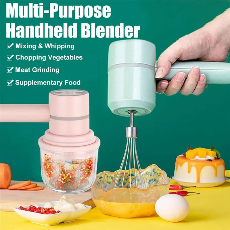 Y50A-Hand Mixer Cordless Electric Blender Portable Multi-Purpose Food Beater For Mixing Eggs Whipping Cream Chopping Garlic
Y50A-Hand Mixer Cordless Electric Blender Portable Multi-Purpose Food Beater For Mixing Eggs Whipping Cream Chopping Garlic