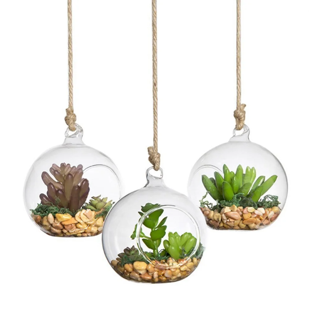 Plant Terrarium Wedding Decor Hanging Glass Ball Vase Balls DIY Succulent Decoration 
Plant Terrarium Wedding Decor Hanging Glass Ball Vase Balls DIY Succulent Decoration