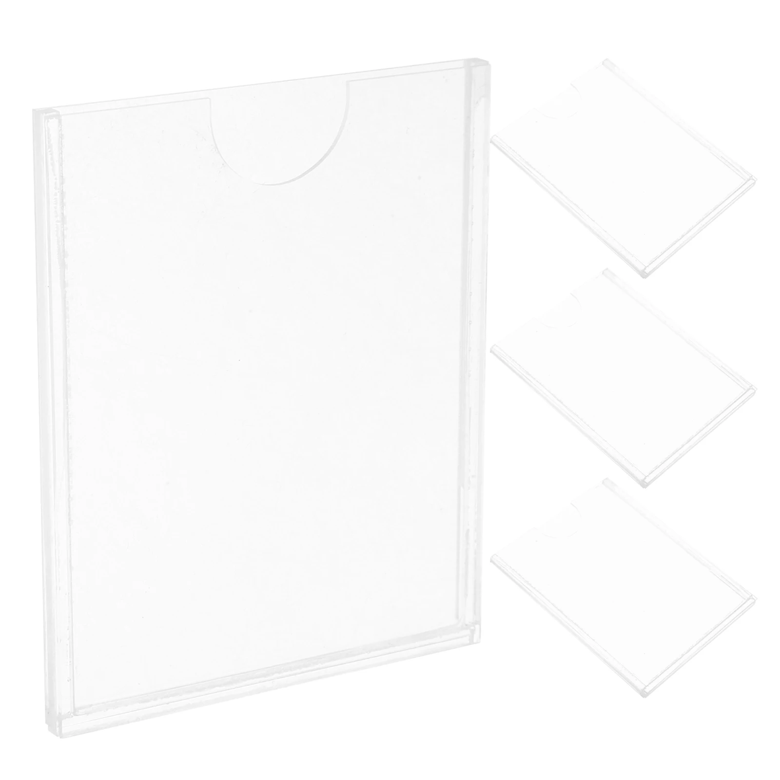 4 Pcs Card Holder Transparent Business Brochure Display Small ganizer for Menu Holder Desk
4 Pcs Card Holder Transparent Business Brochure Display Small ganizer for Menu Holder Desk