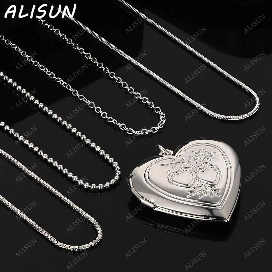 ALISUN 40-75cm 925 Sterling Silver Heart Pendant Necklace For Men Anniversary Gift Popular Wild Fashion Romantic Jewelry
ALISUN 40-75cm 925 Sterling Silver Heart Pendant Necklace For Men Anniversary Gift Popular Wild Fashion Romantic Jewelry