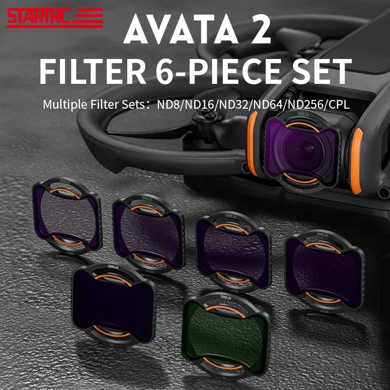 For Filter Set for DJI Avata 2 Camera Lens Filter CPL ND16 ND8 ND32 ND64 ND256 UV Filters Avata 2 Drone Accessories
For Filter Set for DJI Avata 2 Camera Lens Filter CPL ND16 ND8 ND32 ND64 ND256 UV Filters Avata 2 Drone Accessories