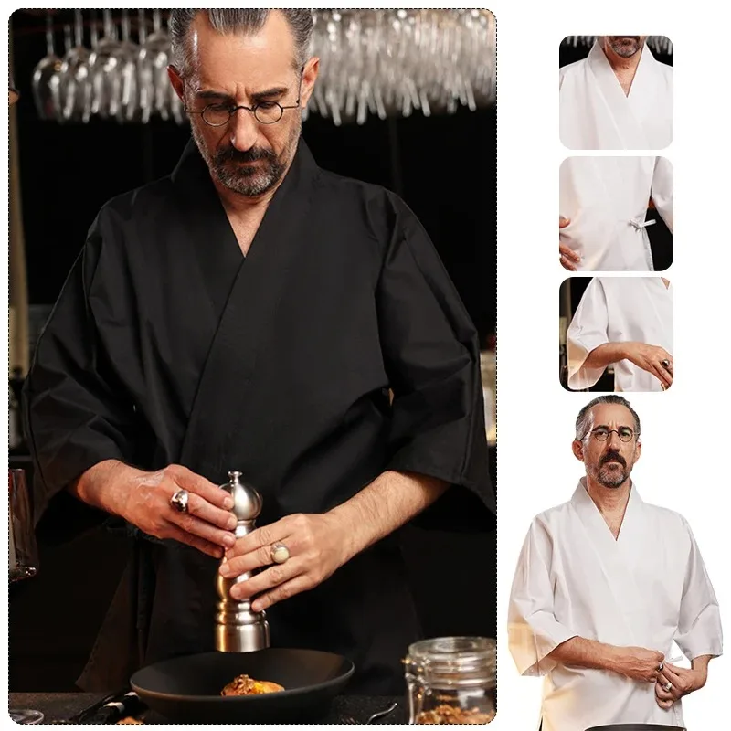 Кимоно японского шеф-повара, куртка Izakaya, суши, униформа шеф-повара ресторана, корейская кухня, одежда шеф-повара, топы для официанта и приготовления пищи
Кимоно японского шеф-повара, куртка Izakaya, суши, униформа шеф-повара ресторана, корейская кухня, одежда шеф-повара, топы для официанта и приготовления пищи