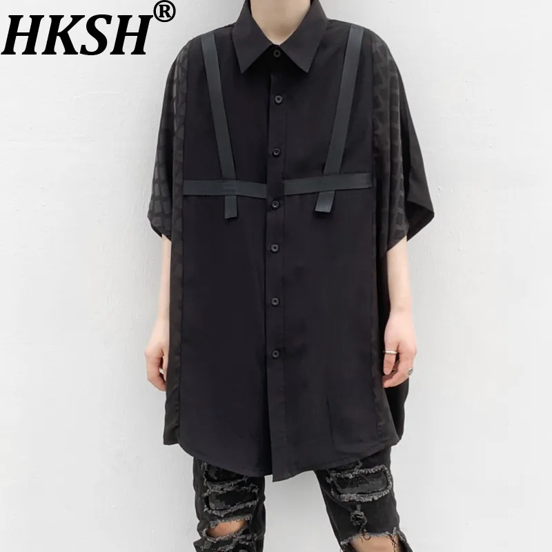 HKSH Весна-Лето Новинка: Мужская и женская рубашка в стиле Darkwear и Workwear с ткаными вставками, шикарный дизайн в корейском стиле, топ HK22367
HKSH Весна-Лето Новинка: Мужская и женская рубашка в стиле Darkwear и Workwear с ткаными вставками, шикарный дизайн в корейском стиле, топ HK22367
