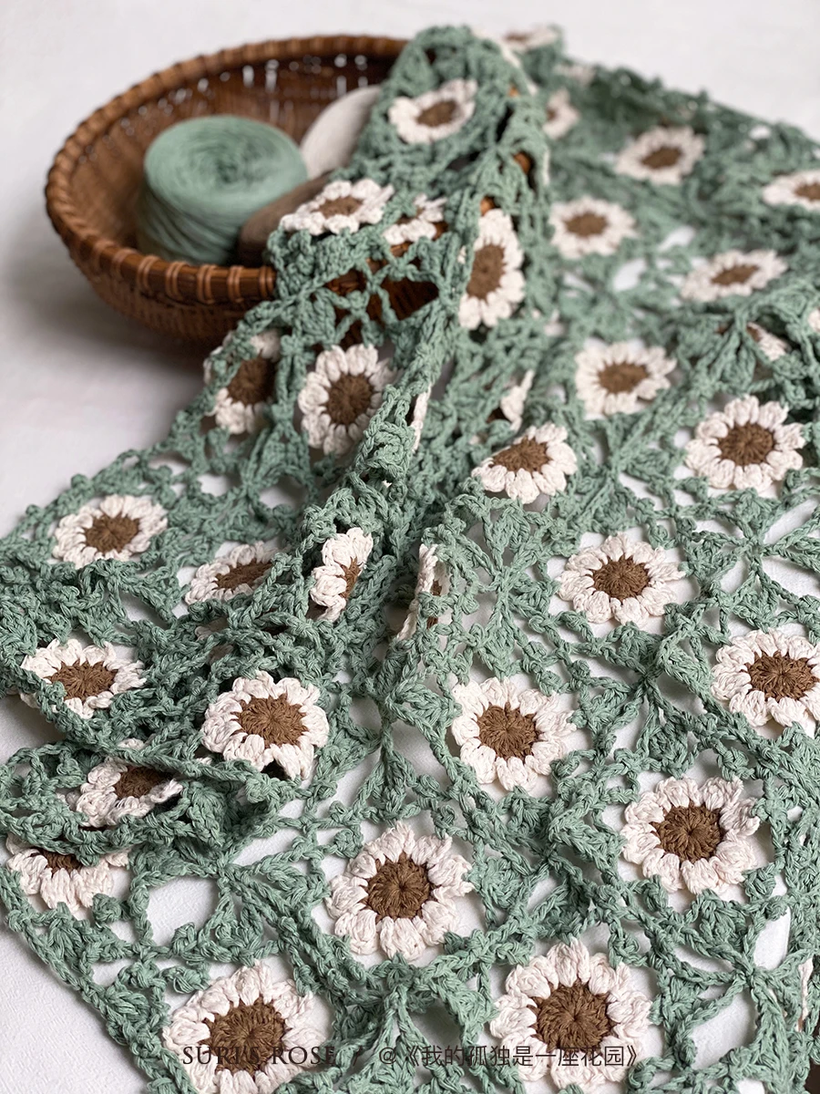 DaisieShu Crochet Grandmother Square Hollow Blanket DIY Pure Hand-woven Pure Cotton Wool Material Package With Diagram
DaisieShu Crochet Grandmother Square Hollow Blanket DIY Pure Hand-woven Pure Cotton Wool Material Package With Diagram