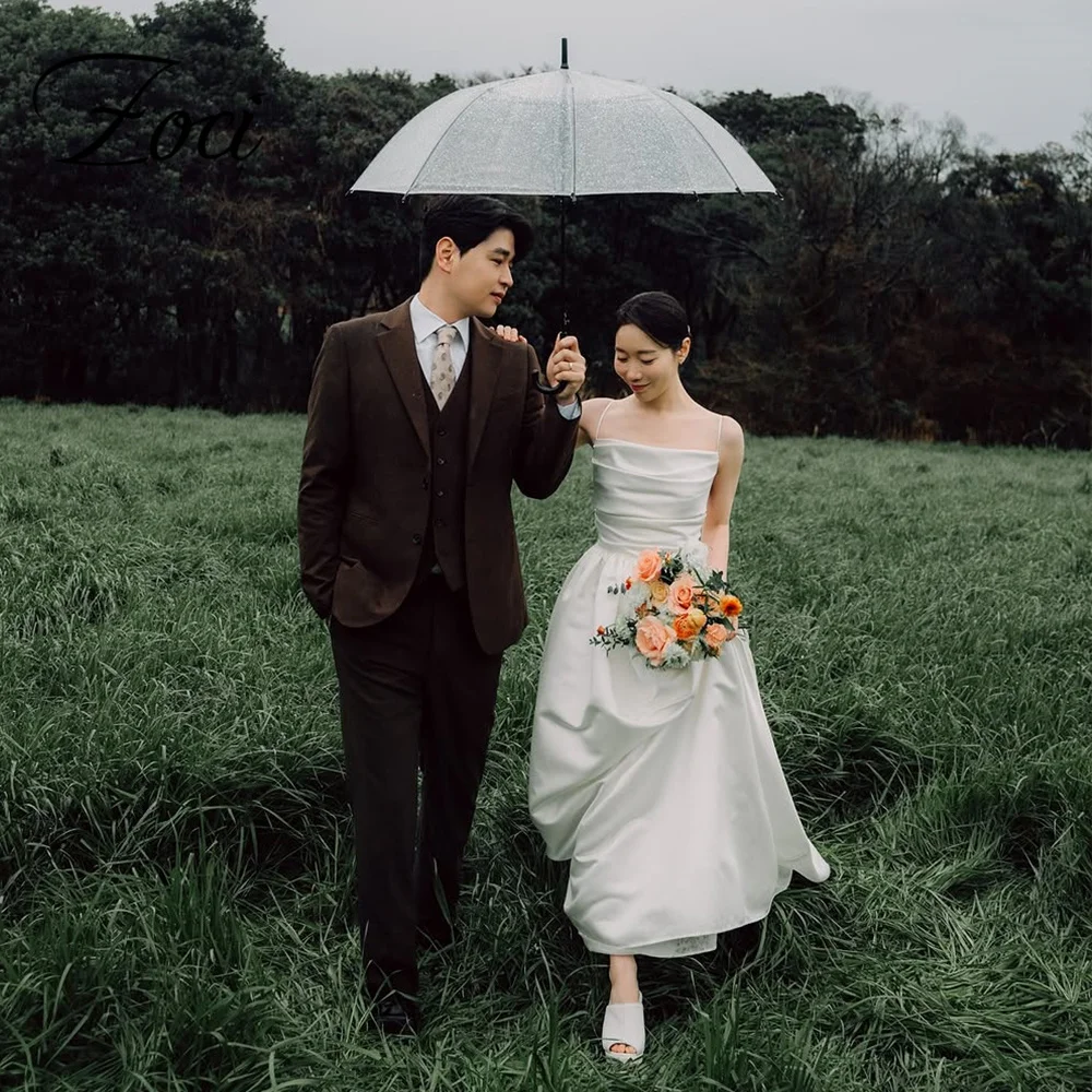 Zoci Spaghetti Straps Korea Wedding Dresses A Line Wedding Photos Shoot Dress Customized Backless Sleeveless Bridal Gown
Zoci Spaghetti Straps Korea Wedding Dresses A Line Wedding Photos Shoot Dress Customized Backless Sleeveless Bridal Gown
