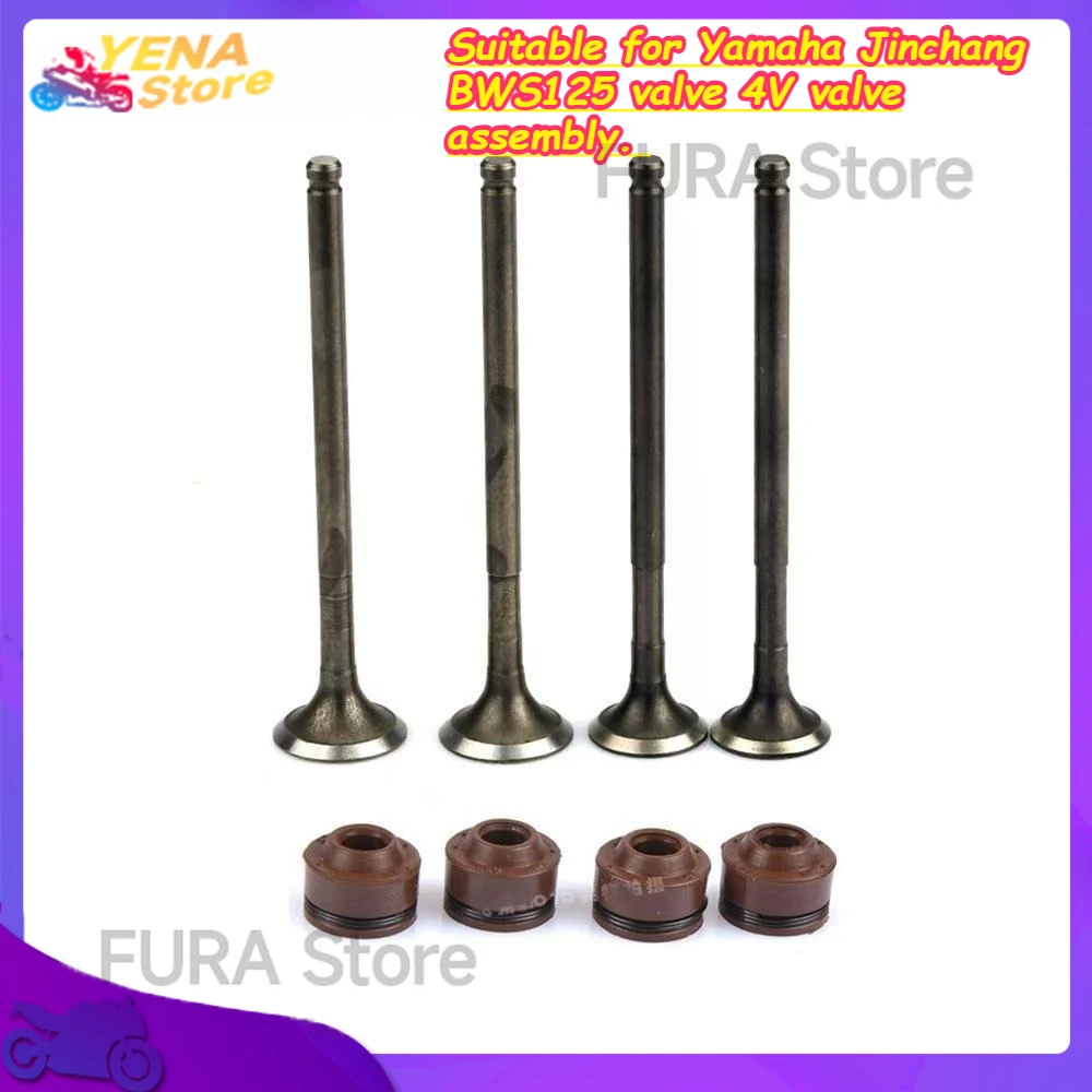 The intake and exhaust valve rods for motorcycle engine parts are suitable for Yamaha Jinchang BWS125 valve 4V valve assembly. 
The intake and exhaust valve rods for motorcycle engine parts are suitable for Yamaha Jinchang BWS125 valve 4V valve assembly.