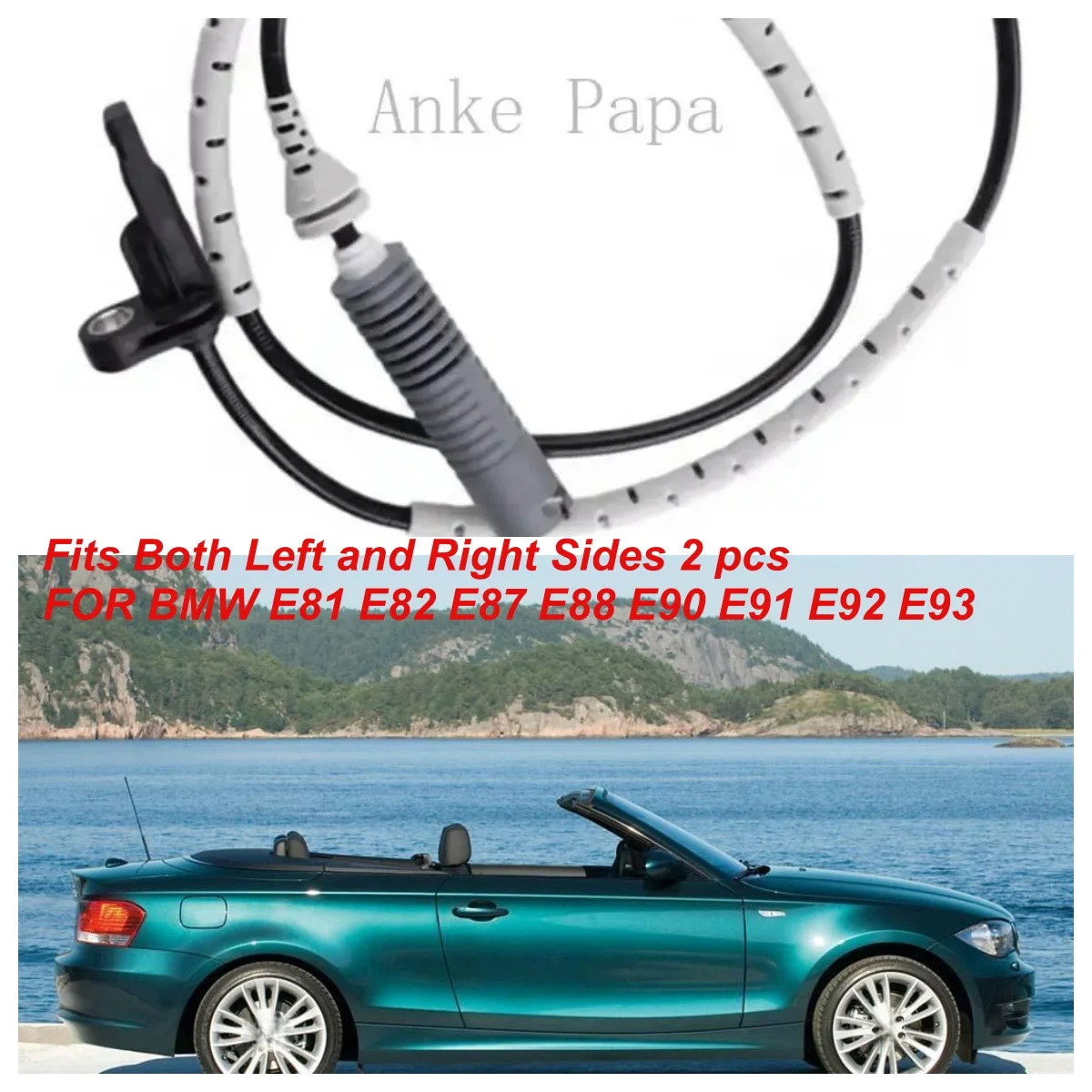 2PCS Rear Axle ABS Wheel Speed Sensor OE 34526870077 34526762476 For BMW E81 E82 E87
2PCS Rear Axle ABS Wheel Speed Sensor OE 34526870077 34526762476 For BMW E81 E82 E87