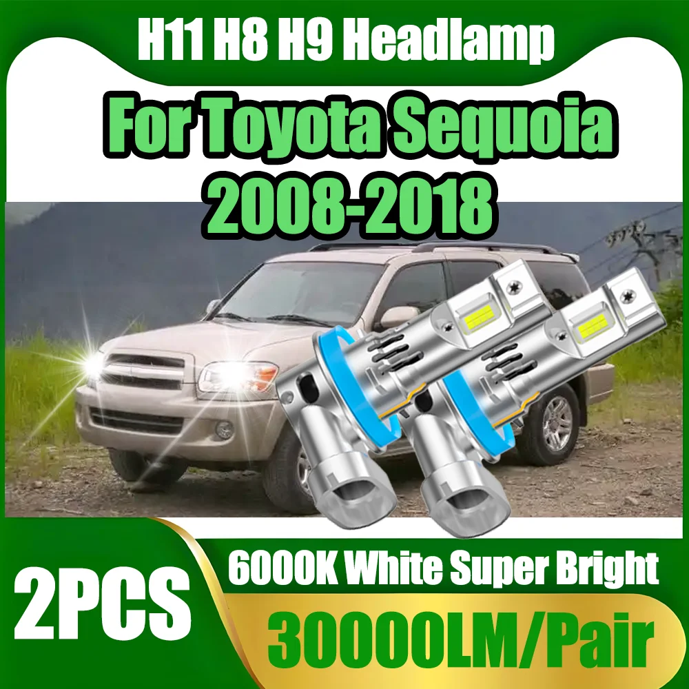 H11 H8 H9 Low Beam Headlamps 6000K White Super Bright 30000LM LED Headlight Bulbs Auto Turbo Lamp For Toyota Sequoia 2008-2018
H11 H8 H9 Low Beam Headlamps 6000K White Super Bright 30000LM LED Headlight Bulbs Auto Turbo Lamp For Toyota Sequoia 2008-2018