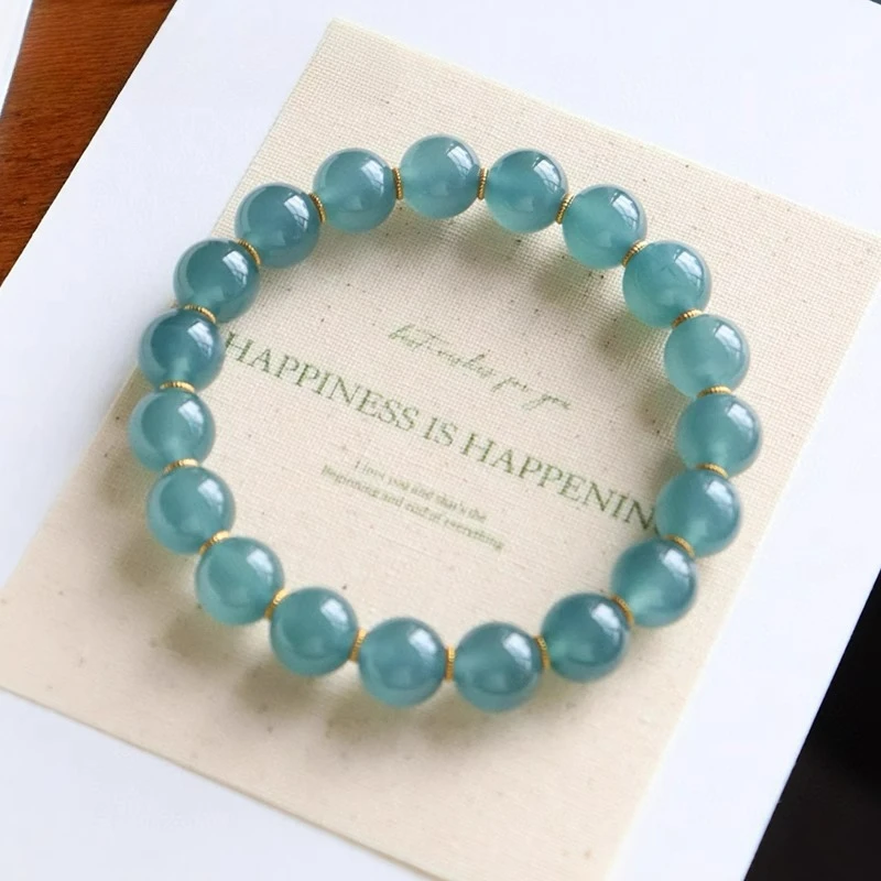 Браслет из цельного золота 18 карат из натурального ледяного голубого жадеита класса А, высококачественная цепочка из бисера, роскошные женские украшения
Браслет из цельного золота 18 карат из натурального ледяного голубого жадеита класса А, высококачественная цепочка из бисера, роскошные женские украшения