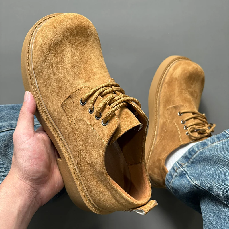 Casual Shoes Men's Big Head Formal Shoes Thick Bottom Leather Shoes British Style Heightening Couple Trendy Business
Casual Shoes Men's Big Head Formal Shoes Thick Bottom Leather Shoes British Style Heightening Couple Trendy Business