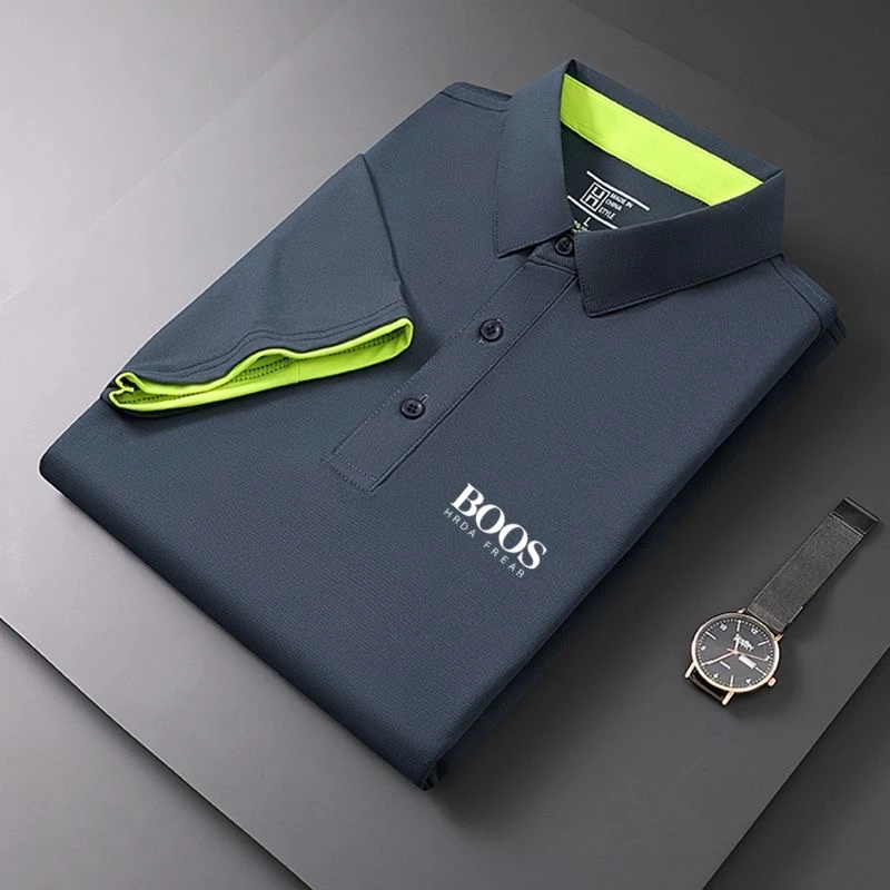 New men's high-quality short sleeved polo shirt, summer fashion, casual, sweat absorbing, breathable, cool T-shirt top
New men's high-quality short sleeved polo shirt, summer fashion, casual, sweat absorbing, breathable, cool T-shirt top