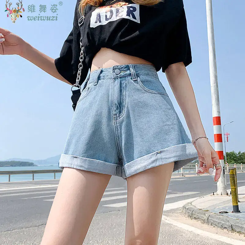 Summer Women Blue Denim Shorts Breathable High Waist Jean Shorts Girl's Student Korean New Fashion Versatile Cute Mini Hot Pants
Summer Women Blue Denim Shorts Breathable High Waist Jean Shorts Girl's Student Korean New Fashion Versatile Cute Mini Hot Pants