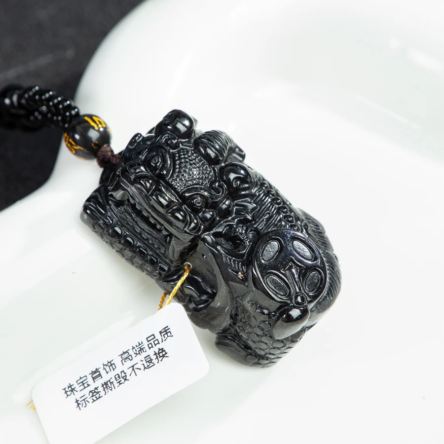 TIMESWIND Original A-type Jade Authentic Black Coin PIXIU Wealth Pendant Women Men Necklace Jewelry with Certificate
TIMESWIND Original A-type Jade Authentic Black Coin PIXIU Wealth Pendant Women Men Necklace Jewelry with Certificate