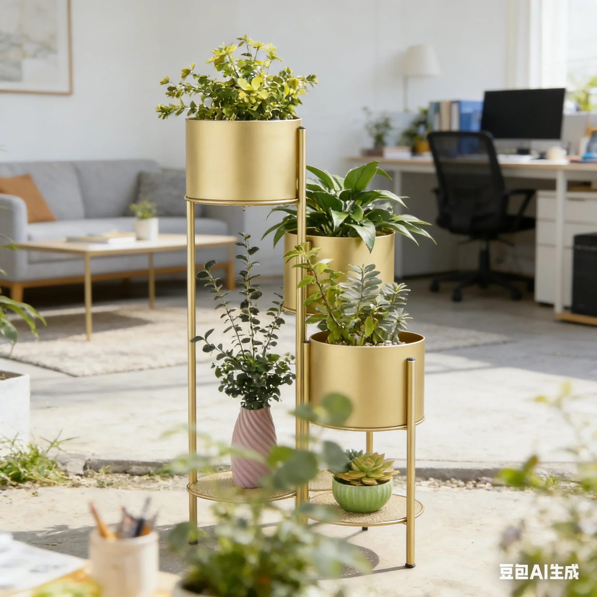 AOLIVIYA Elegant Multi Tier Flower Stand With Storage Rack Plant For Living Room Outdoor Garden Floor Standing Home Modern Minim
AOLIVIYA Elegant Multi Tier Flower Stand With Storage Rack Plant For Living Room Outdoor Garden Floor Standing Home Modern Minim