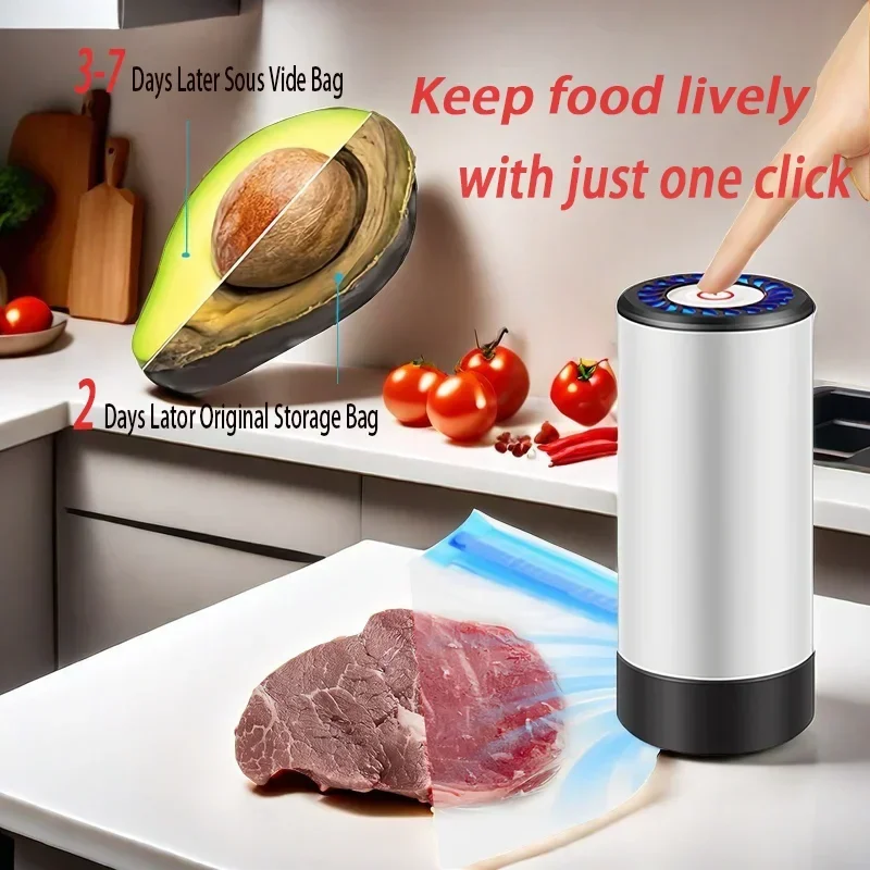 handheld vacuum sealer for Food Storage,Portable vacuum sealer,Avoid cross contamination of food+ 50 vacuum seal bags
handheld vacuum sealer for Food Storage,Portable vacuum sealer,Avoid cross contamination of food+ 50 vacuum seal bags