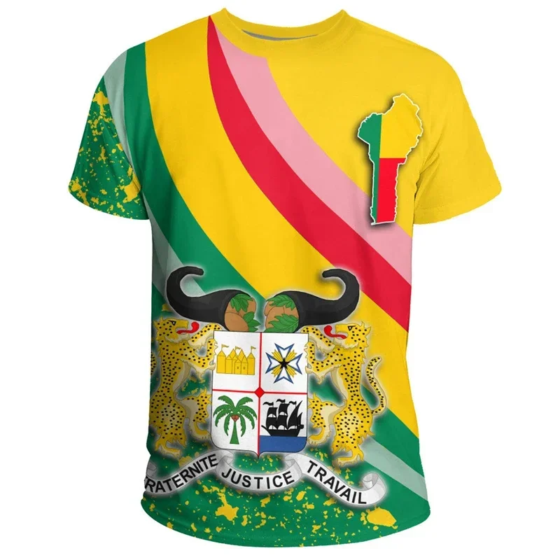 2024 NEW Benin Flag Badge Emblem 3D Printed T-shirt Outdoor Unisex Breathable Sports Tops National Day Gifts Personalized Tee
2024 NEW Benin Flag Badge Emblem 3D Printed T-shirt Outdoor Unisex Breathable Sports Tops National Day Gifts Personalized Tee
