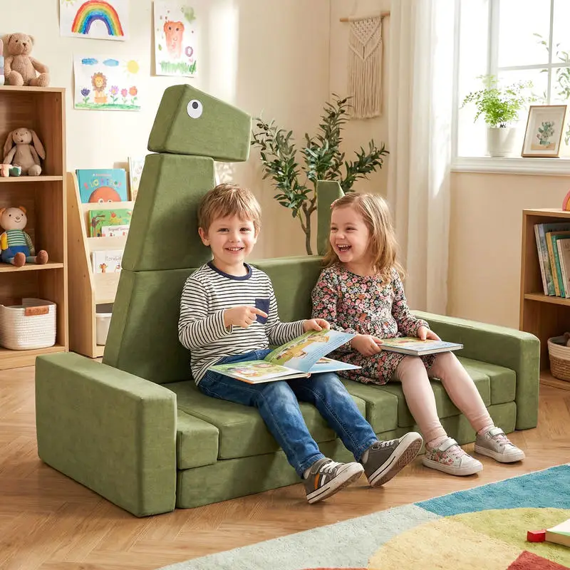 13 Pieces Modular Kids Play Couch for Inspiring Creativity
13 Pieces Modular Kids Play Couch for Inspiring Creativity