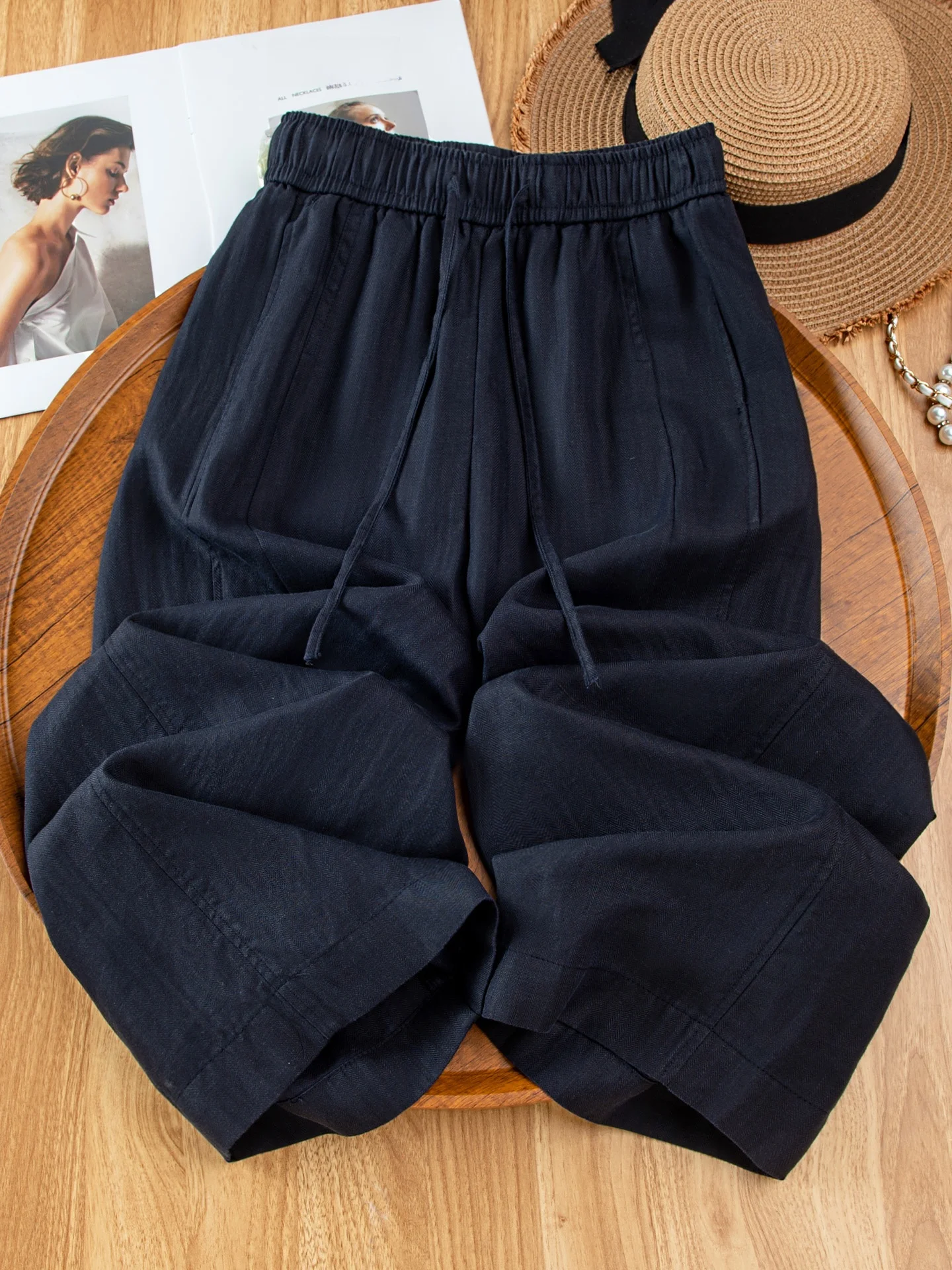 Summer Thin Linen Wide Leg Pants Women Casual Loose Drapey Casual High Waist Pants Straight Cut Loose Fit Summer Pants
Summer Thin Linen Wide Leg Pants Women Casual Loose Drapey Casual High Waist Pants Straight Cut Loose Fit Summer Pants
