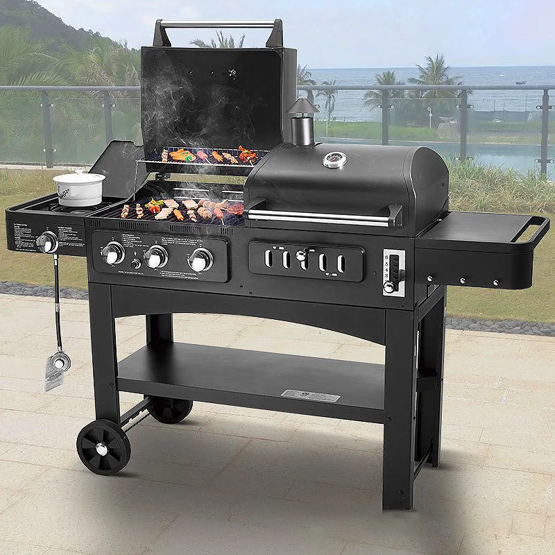 Large Dual-Use Gas and Charcoal Outdoor Portable Barbecue Modern Style for Home and Business
Large Dual-Use Gas and Charcoal Outdoor Portable Barbecue Modern Style for Home and Business