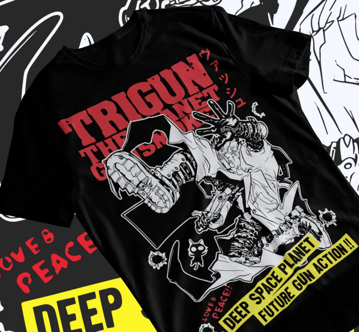 Trigun Vash The Stampede Moon Anime Manga Unisex Tshirt T-Shirt Soft Tee
Trigun Vash The Stampede Moon Anime Manga Unisex Tshirt T-Shirt Soft Tee