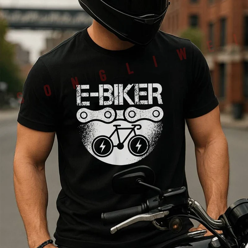 Electric Bicycle E-Biker Cyclist Biker Loose Men's Casual Moto T-Shirt Cotton Short Sleeve Shirt Summer Clothing Tops
Electric Bicycle E-Biker Cyclist Biker Loose Men's Casual Moto T-Shirt Cotton Short Sleeve Shirt Summer Clothing Tops