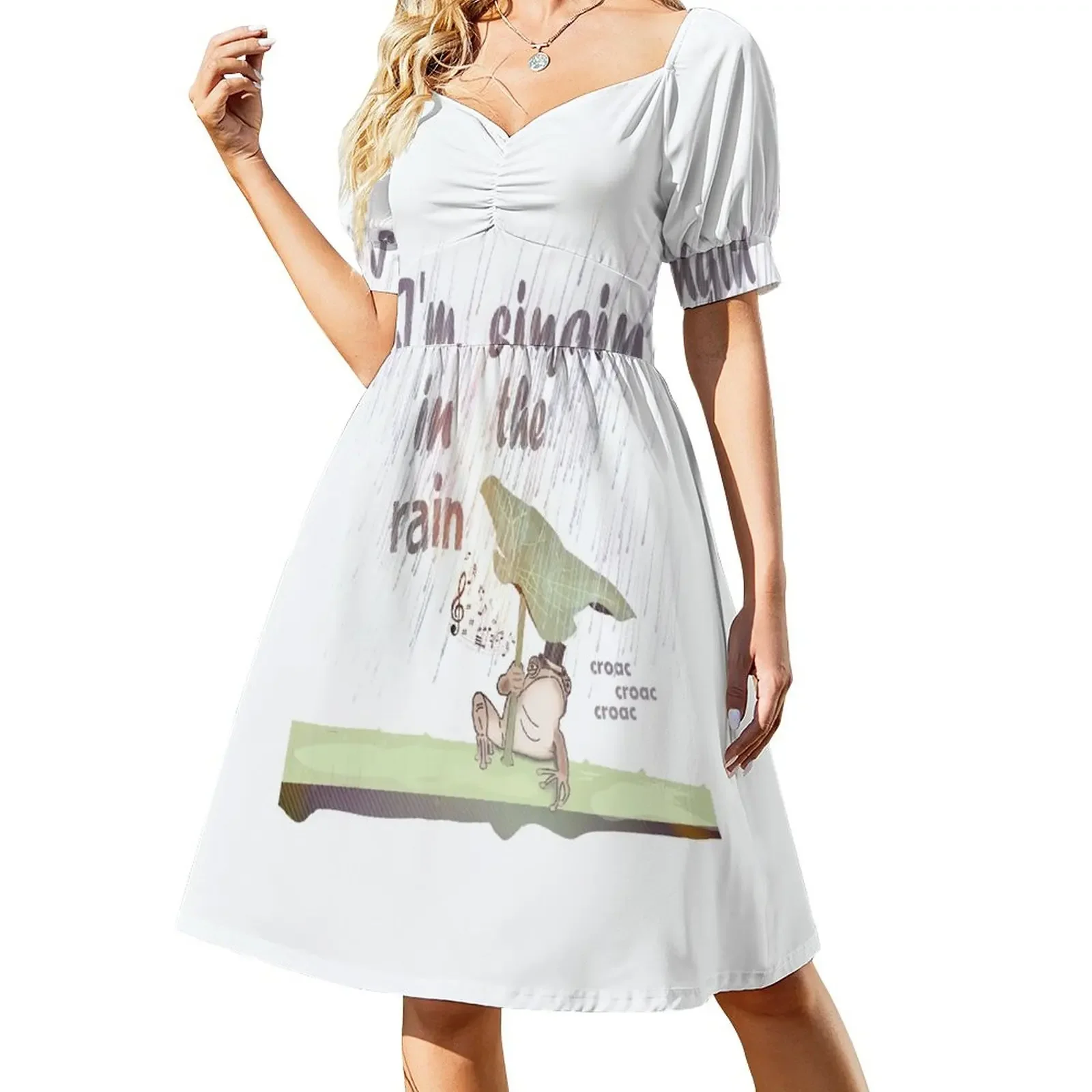 singing in the Rain Short-Sleeved Dress elegant party dress for women 2025 elegant dress
singing in the Rain Short-Sleeved Dress elegant party dress for women 2025 elegant dress