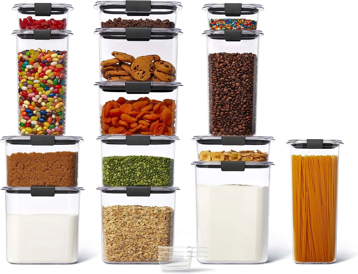 14-Piece Food Storage Container Set with Scoops, Airtight, BPA-Free, for Kitchen and Pantry Organization
14-Piece Food Storage Container Set with Scoops, Airtight, BPA-Free, for Kitchen and Pantry Organization