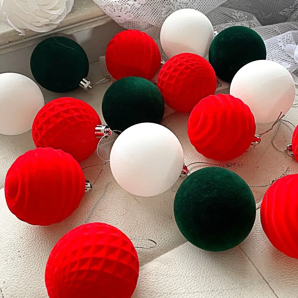 New 6cm Christmas Ball Set Xmas Baubles Flocking Xmas Tree Hanging Pendant Christmas Decorations Gift Ball Xmas Ornament Ball
New 6cm Christmas Ball Set Xmas Baubles Flocking Xmas Tree Hanging Pendant Christmas Decorations Gift Ball Xmas Ornament Ball