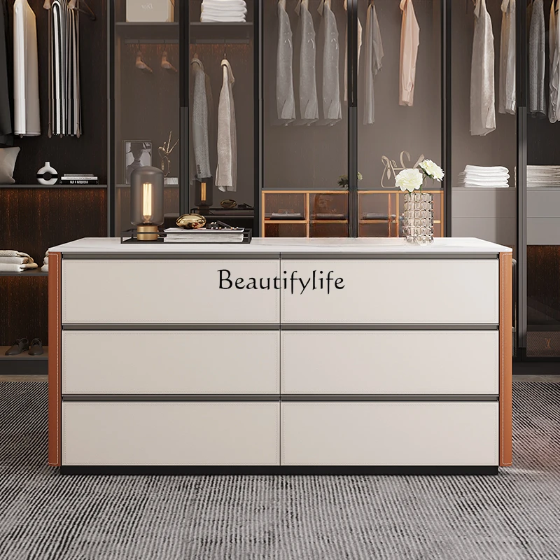 Cloakroom Middle Island Cabinet Modern Household Light Luxury Saddle Leather Storage Customized Solid Wood Display Cabinet
Cloakroom Middle Island Cabinet Modern Household Light Luxury Saddle Leather Storage Customized Solid Wood Display Cabinet