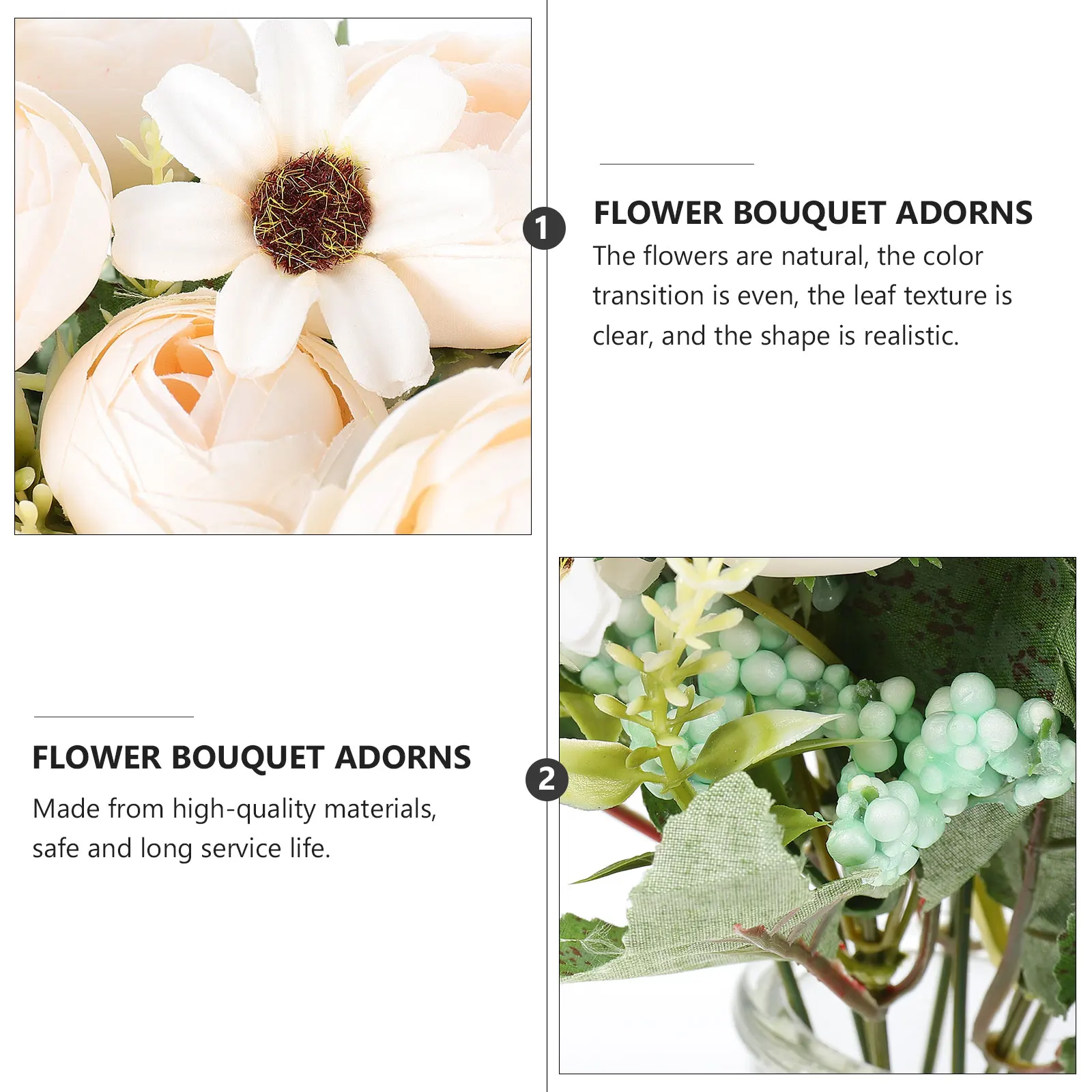 2 PCS Simulated Camellia Nice Artificial Flowers Faux Plant Winter Bouquets Fake Adorns Iron Wire Arrangement Bride
2 PCS Simulated Camellia Nice Artificial Flowers Faux Plant Winter Bouquets Fake Adorns Iron Wire Arrangement Bride