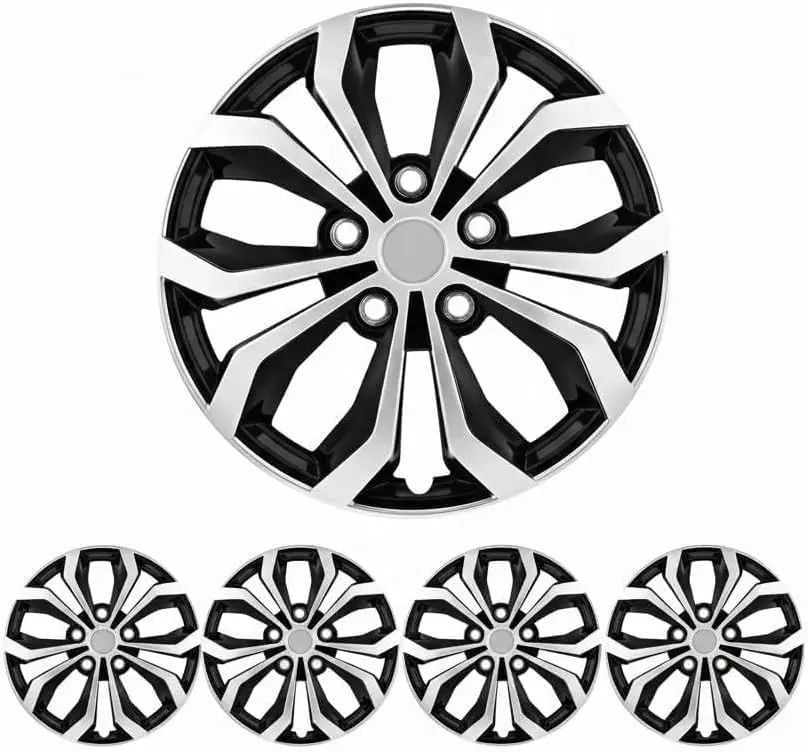 4PC Set 15" 16" & 17" Hubcaps Wheel Cover Universal Fit Most Cars
4PC Set 15" 16" & 17" Hubcaps Wheel Cover Universal Fit Most Cars