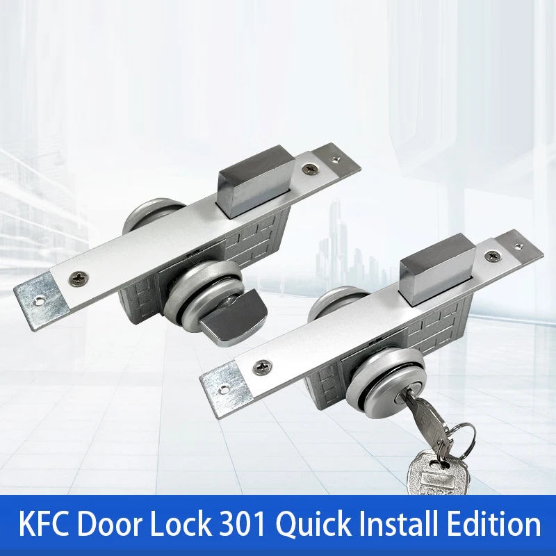 KFC Door Lock Universal Aluminum Alloy Profile Door Double-Sided Lock With Frame Glass Door Accessories Ground Lock
KFC Door Lock Universal Aluminum Alloy Profile Door Double-Sided Lock With Frame Glass Door Accessories Ground Lock