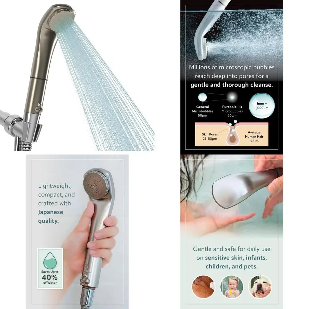 Japanese Microbubble Shower System | Deep Clean, Water-Efficient, Luxury Spa-Like Experience | Eco-Friendly, Simple Setup (Champ
Japanese Microbubble Shower System | Deep Clean, Water-Efficient, Luxury Spa-Like Experience | Eco-Friendly, Simple Setup (Champ