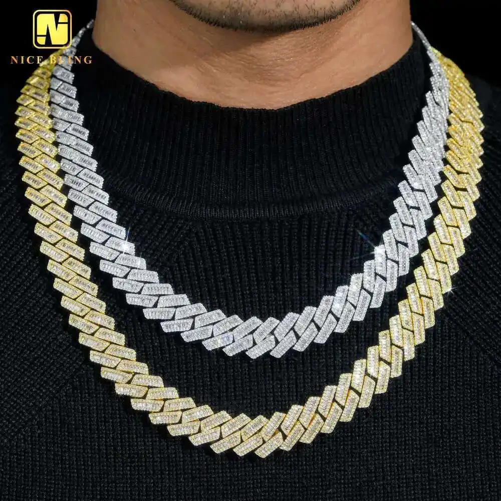 18k Gold Plated Custom Cuban Link Chains Brass Necklace 15mm Baguette Cz Diamond Chains Hip Hop 5a Cubic Zirconia Necklace
18k Gold Plated Custom Cuban Link Chains Brass Necklace 15mm Baguette Cz Diamond Chains Hip Hop 5a Cubic Zirconia Necklace