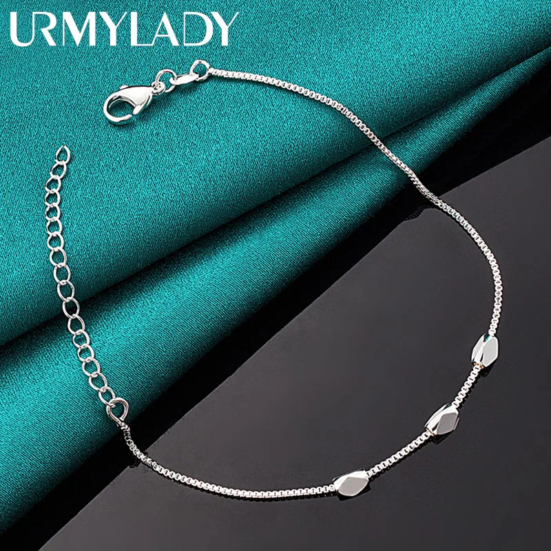 URMYLADY 925 Sterling Silver Three Rhombus Bracelet For Women Wedding Party Fashion Jewelry
URMYLADY 925 Sterling Silver Three Rhombus Bracelet For Women Wedding Party Fashion Jewelry