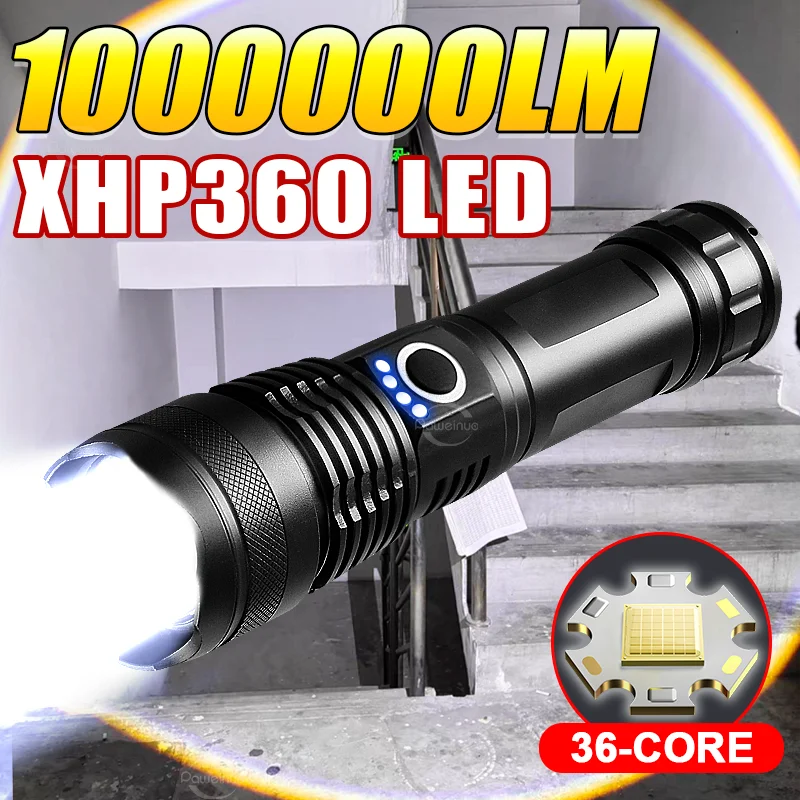 Мощный 36-клеточный XHP360 светодиодный фонарь высокой мощности аккумуляторный факел 1000000LM супер яркий фонарь на открытом воздухе охота тактический фонарь
Мощный 36-клеточный XHP360 светодиодный фонарь высокой мощности аккумуляторный факел 1000000LM супер яркий фонарь на открытом воздухе охота тактический фонарь