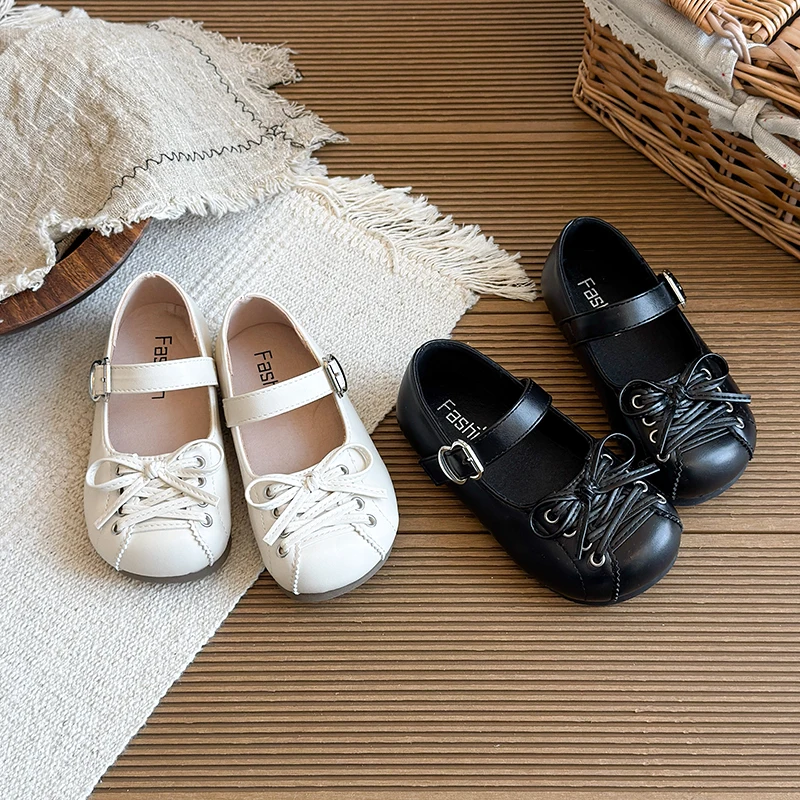 Spring Girl's Flat Shoes Balletcore Buckle Strap Casual Princess Dress Shoes for Girl Black Beige Adorable Kids Mary Janes 23-36
Spring Girl's Flat Shoes Balletcore Buckle Strap Casual Princess Dress Shoes for Girl Black Beige Adorable Kids Mary Janes 23-36