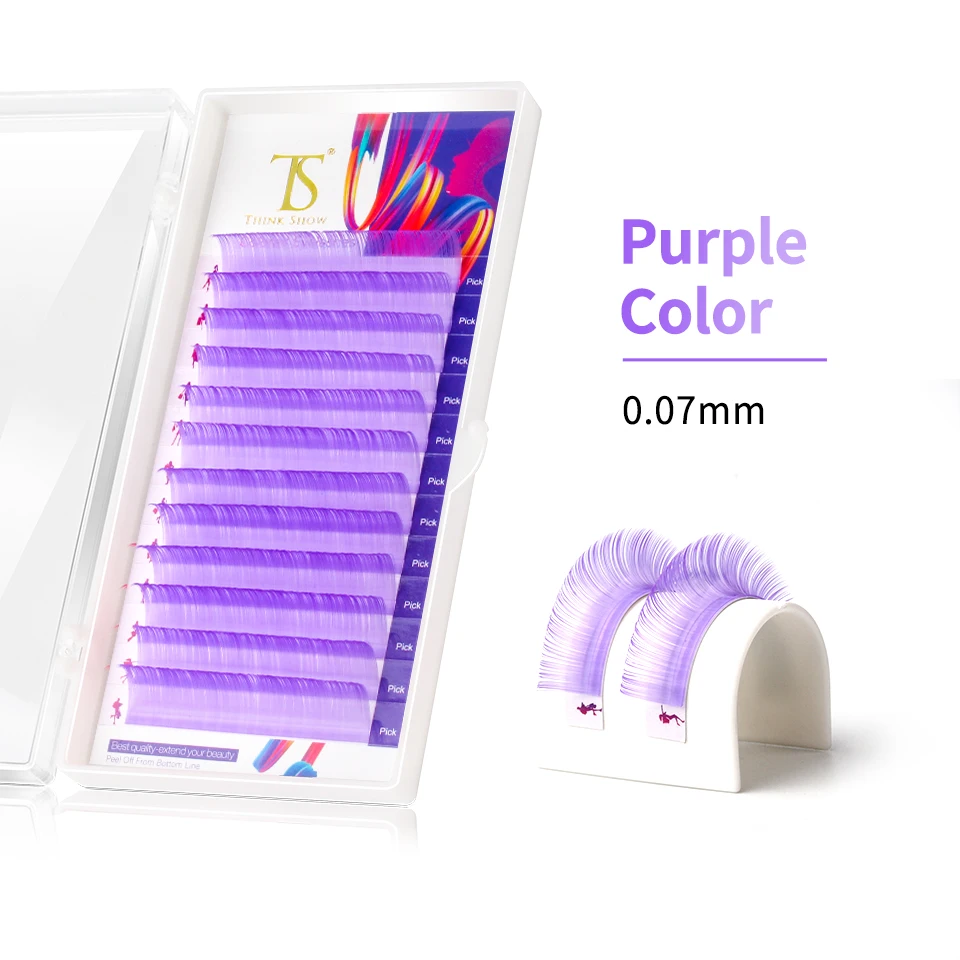 Purple Blue Colored Individual Classic Cluster Eyelashes Extension Natural False Make Up Cosplay C D Curl Mink Lash for Woman
Purple Blue Colored Individual Classic Cluster Eyelashes Extension Natural False Make Up Cosplay C D Curl Mink Lash for Woman