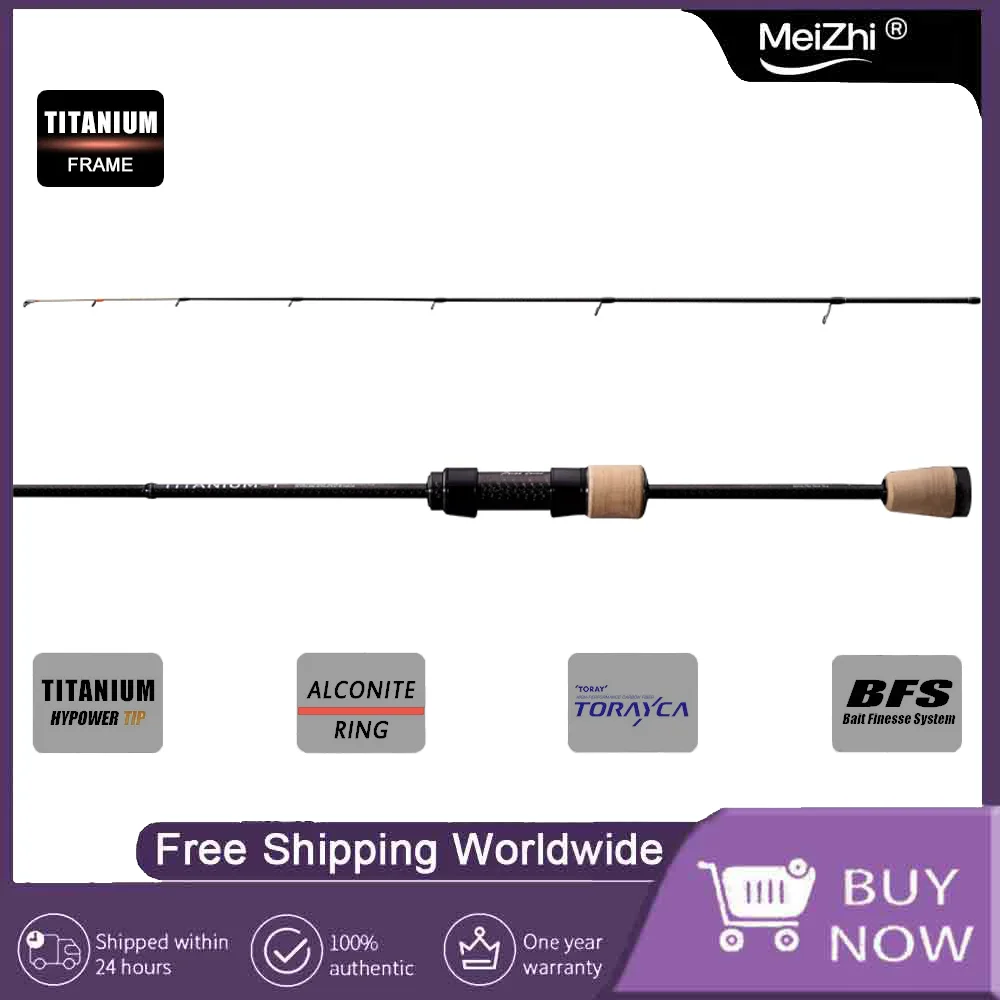 TITANIUM-T XUL BFS Rod - 0.5 - 6g Bait Weight, 5FT, 6FT, Perch, Trout, Bass Spinning Casting with Titanium Guide Bracket, F MF
TITANIUM-T XUL BFS Rod - 0.5 - 6g Bait Weight, 5FT, 6FT, Perch, Trout, Bass Spinning Casting with Titanium Guide Bracket, F MF