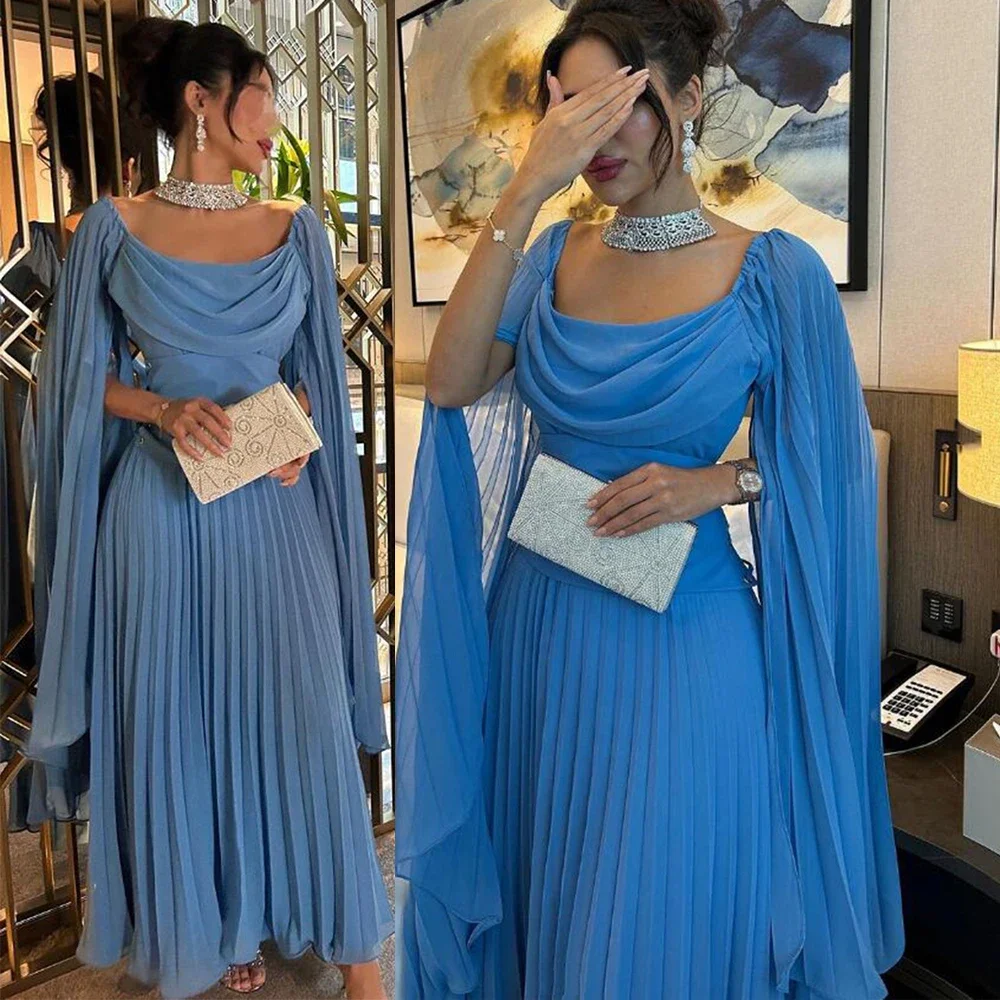 Customized Solid Color Short Sleeve Pleat Ankle-Length Eid Round Neck A-line Evening Illusion Платья На Торжество
Customized Solid Color Short Sleeve Pleat Ankle-Length Eid Round Neck A-line Evening Illusion Платья На Торжество