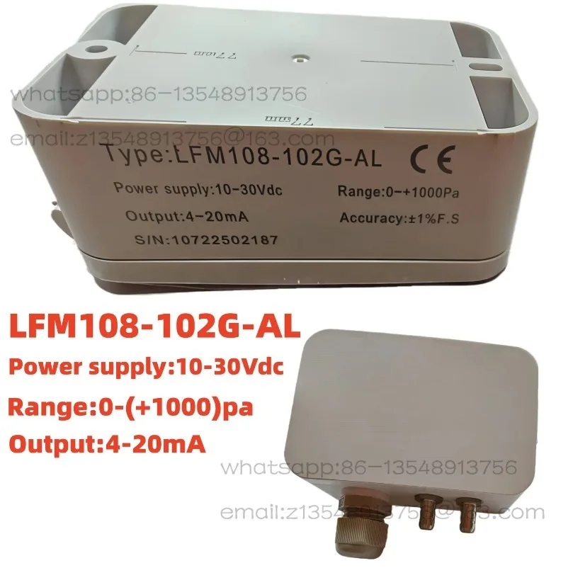 4-20mA Differential Pressure Transmitter Micro Sensor Measuring Air & Neutral Gas for EMS, HVAC, VAV, FC LFM108
4-20mA Differential Pressure Transmitter Micro Sensor Measuring Air & Neutral Gas for EMS, HVAC, VAV, FC LFM108