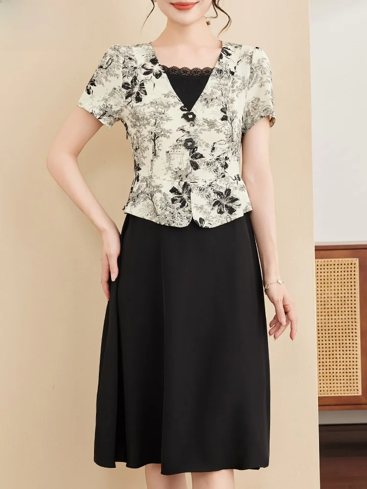 Новое китайское летнее платье для мам, модное длинное платье из шифона с коротким рукавом для женщин среднего и старшего возраста
Новое китайское летнее платье для мам, модное длинное платье из шифона с коротким рукавом для женщин среднего и старшего возраста