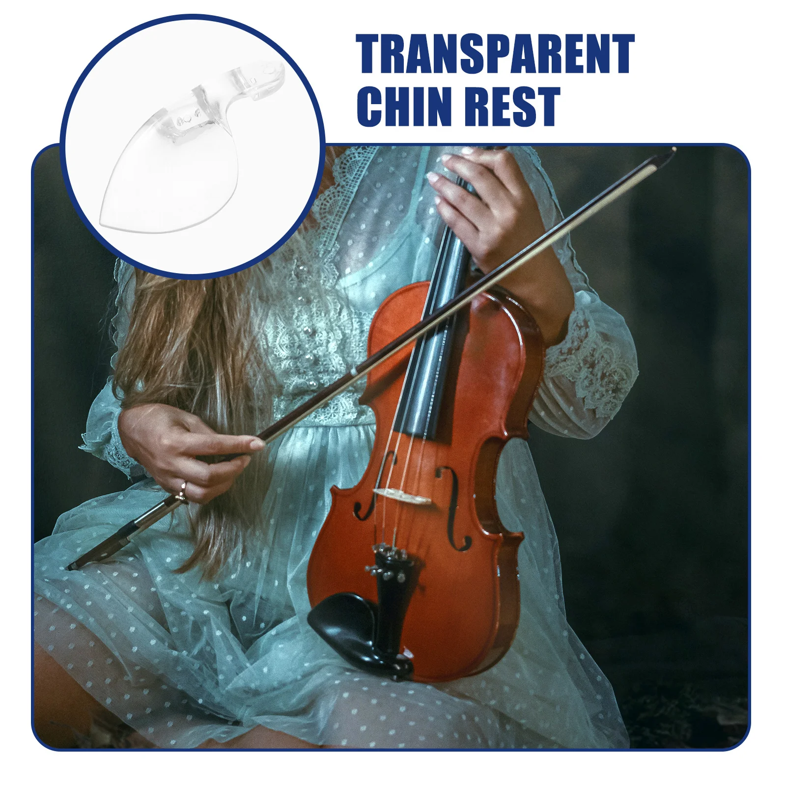 Violin Chin Rest Clear 4/4 Size Acrylic Transparent Durable Easy Clean Comfortable Fit For Full-Size Violin Chin Support
Violin Chin Rest Clear 4/4 Size Acrylic Transparent Durable Easy Clean Comfortable Fit For Full-Size Violin Chin Support