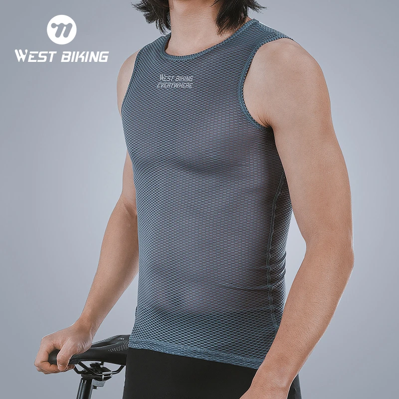 WEST BIKING Men's Sleeveless Cycling Undershirt Breathable Quick Dry Bike Vests High Elastic Sports Running Base Layer Vests
WEST BIKING Men's Sleeveless Cycling Undershirt Breathable Quick Dry Bike Vests High Elastic Sports Running Base Layer Vests